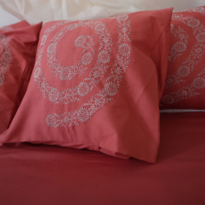 The Sacred Saffron Cushion Cover