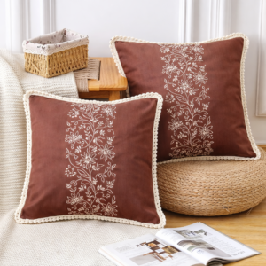 The Earthloom Brown Cushions Cover