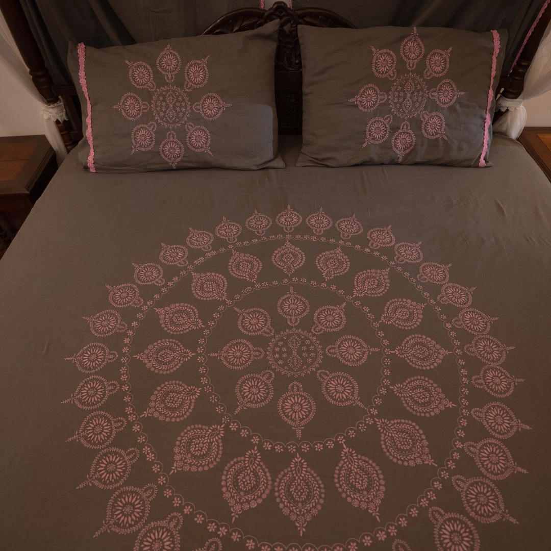 The Linen Ash Grey Bedspread