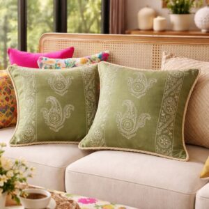 The Olive Serenity Cushion Cover