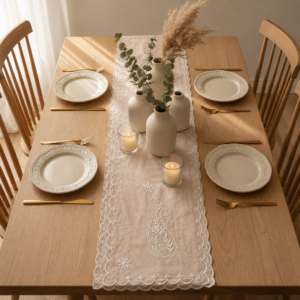 Linear Teardrop Table Runner