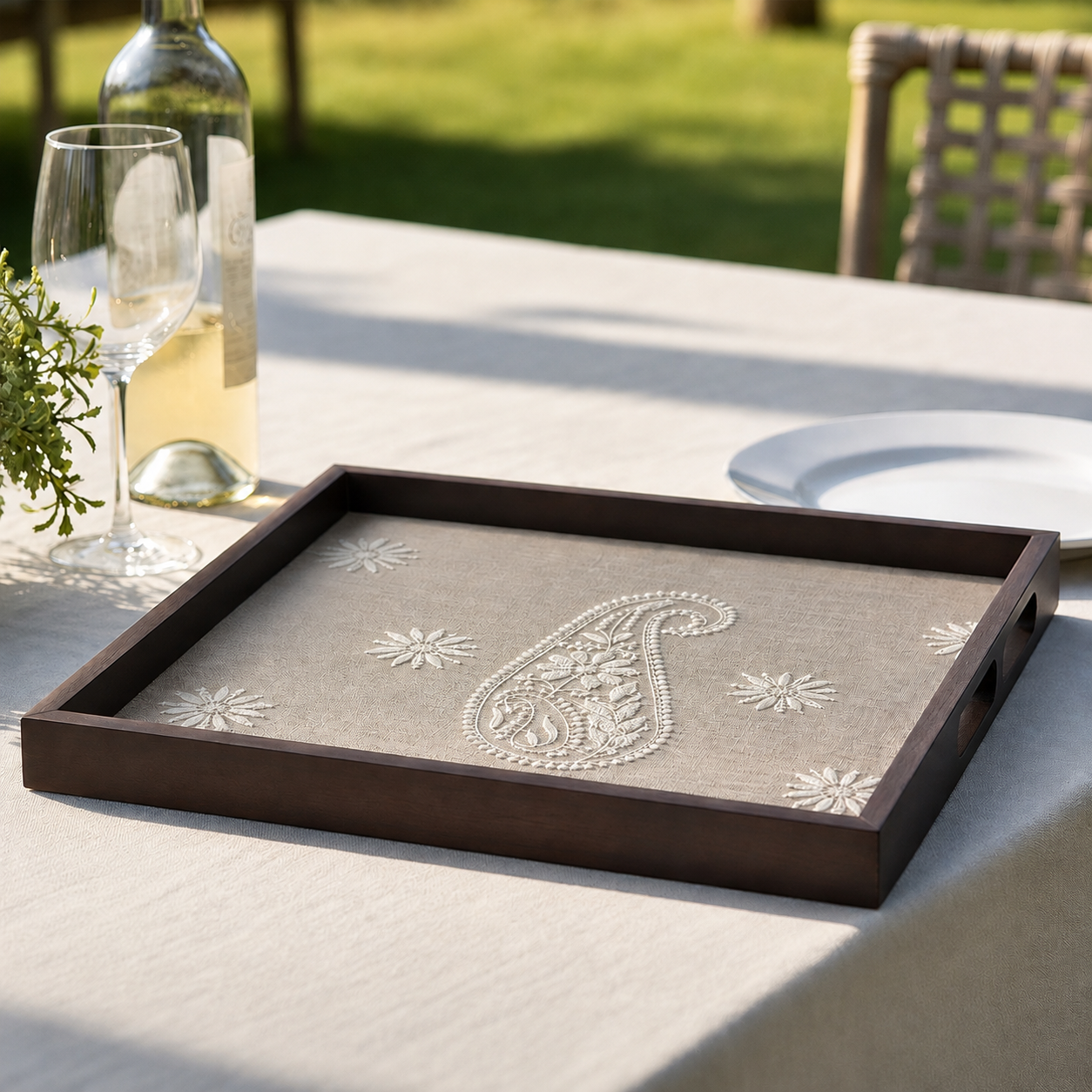 Mughal Paisley Tray