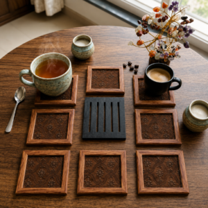 The Mossy Thimble Coasters