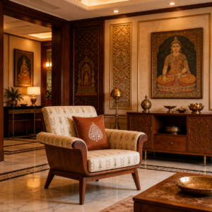 The Mughal Ambi Cushion Cover